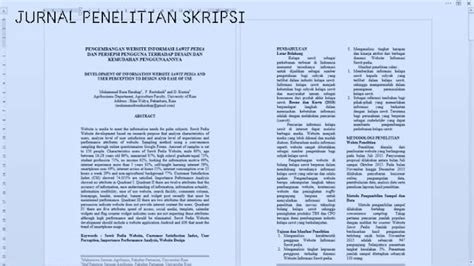 Cara Mudah Membuat Jurnal Skripsi yang Berhasil